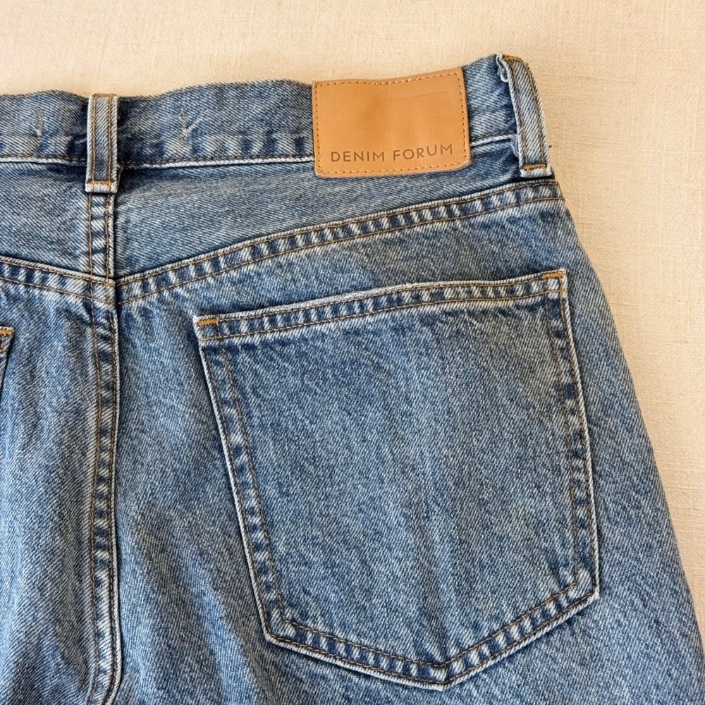 Denim Forum The 90s Classic Mid Straight Jeans Womens 27 Blue - Picture 11 of 13